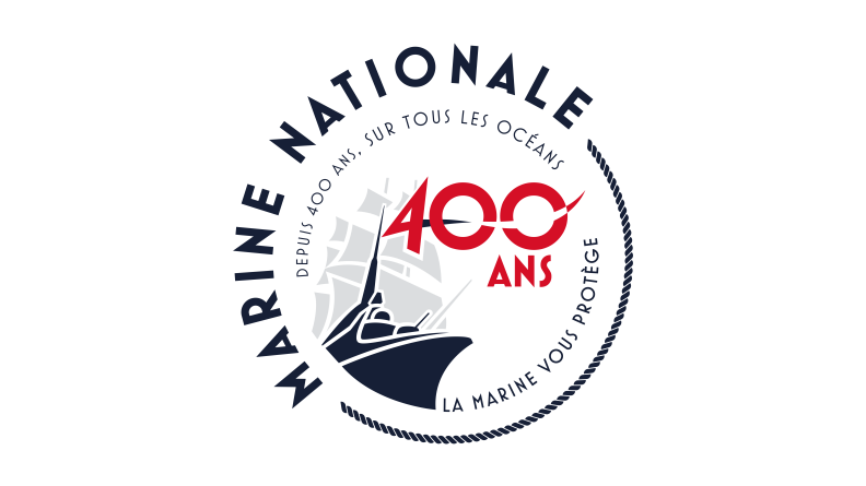 Logo 400 ans de la marine nationale française